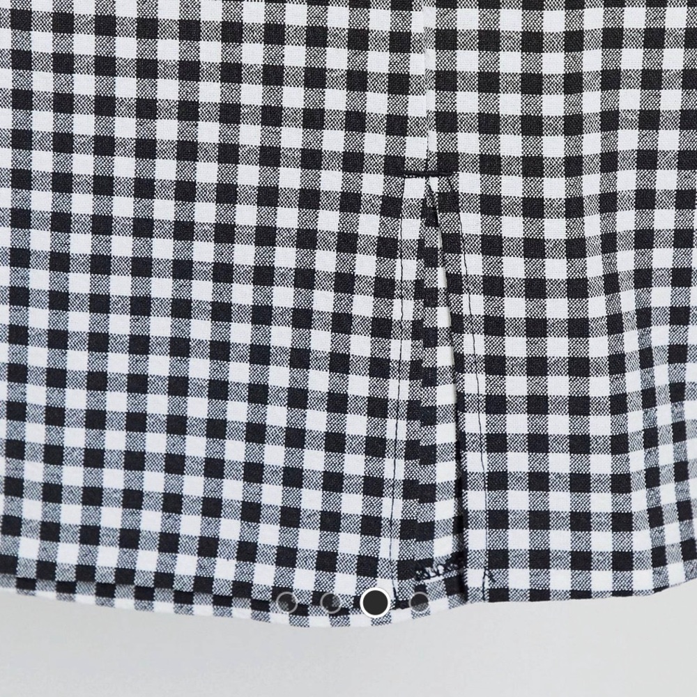 Monki Renata Gingham Stretch Mini Skirt Plaid Gingham - Picture 4 of 4